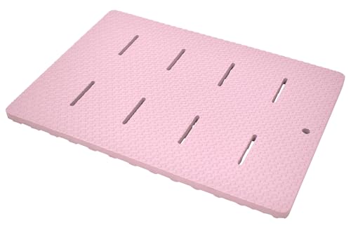 パークレーン お風呂 マット 浴室内 小さい ラバーマットハーフ パープル 縦60×横42.5×奥行2cm ラバースノコ 水はけがいい お手入れらくらく