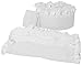 Baby Doll Bedding Regal Cradle Bedding Set, White
