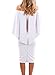 Alvaq Women Summer Sexy Off Shoulder Bodycon Club Midi Ruffle Dresses Party Cocktail Dress Medium White,White,Medium