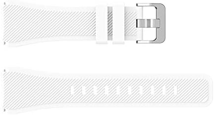 dulawei3 22mm Soft Silicone Smart Bracelet Band Strap Wrist Fashion Wristband Replacement for Huawei GT 46mm Dial Watch White
