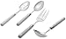 Ginkgo International Le Prix 4-Piece Stainless Steel Hostess Serving Set, White