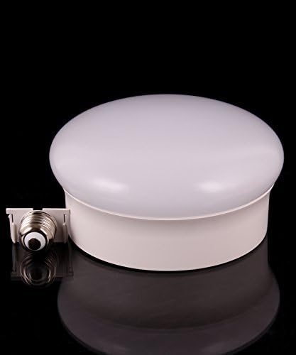2 Pack LED Flush Mount Ceiling Light Fixtures with E26 Medium Base adaptor, ETL Rated for Damp or Dry Locations (7Inch 12W 800lm Warm White)