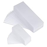 Mudder 200 Pieces Wax Strips Hair Removal Waxing Strips Facial Body Epilating Strips Non Woven Wax Strip, Small and Large (100 Pieces Each)