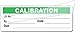 Calibration Labels - Self Laminating with Spiral Bound Cover (Green)