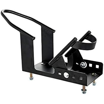 Camco Motorcycle Wheel Chock With Handlebar Straps - Universal Fit For Truck & Trailer Transport