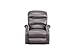 Divano Roma Furniture Classic Plush Bonded Leather Power Lift Recliner Living Room Chair, Large, Grey