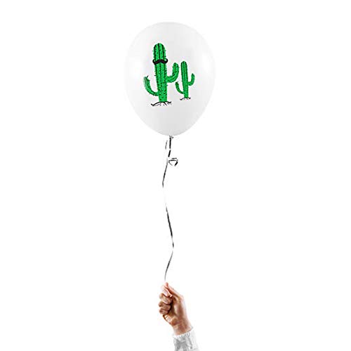 Palm Leaf Pineapple Watermelon Flamingo Cactus Leaves and Fruits Balloons - (6 Pack) Confetti Latex Balloons Jungle Party Palm Leaf Summer Tropical Hawaii Decoration Birthday, Wedding, Baby Shower
