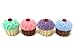 Kid's Cupcake Crystal & Enamel Pendant Necklace in Cup Cake shaped Gift Jewelry BOX-colrs may vary