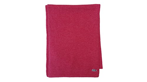 Lacoste Girl's Wool Cashmere Blend Pique Knit Scarf (One Size, Horizon Pink)