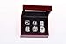 GF-sports store A Set of 6 Pittsburgh Steelers Super Bowl Championship Replica Ring by Display Box Set-(White)