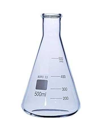 Matraccio Conico In Vetro 500ml - Per Laboratorio, Cocktail Molecolari, Misurazioni