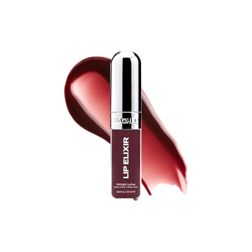Sacheu Lip Elixir Hydrating Lip Gloss, Midnight Lychee 31N3+1LkAKL