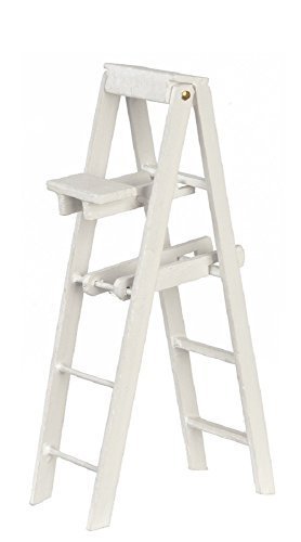 Melody Jane Dollhouse White Step Ladders Large Miniature Decorators Accessory
