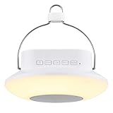 LE Portable Bluetooth Speaker,Dimmable LED Camping Lantern with Touch Control,Rechargeable Battery,SOS,Multicolor Bedside Light/Table Lamp/Night Light/Music Player,Indoor & Outdoor