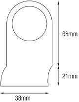 Yale P-110 Cylinder Pull Polished Brass 3.2cm for Wooden Doors view 2