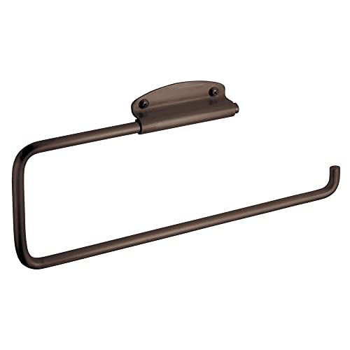 mDesign Metal Wall Mount Paper Towel Holder & Dispenser, Mounts to
