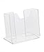 Source One Deluxe Vertical Postcard Holder Clear Acrylic - Counter Top (1 Pack)