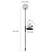 YIYAYIYAYO Multi-Color Solar Garden Lights Outdoor, 4-Pack Color Changing Decorative Stake Lights LED Solar Powered Flower Landscape Lighting for Yard Lawn Patio Walkway Backyard, Auto ON/Off