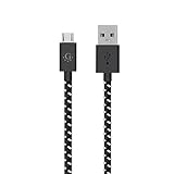 Go Beyond [3-Pack] Fabric Braided 3 FT Nylon Premium Durable Micro USB Cables High Speed USB 2.0 A Male to Micro B Sync and Charge Cables for Android, Samsung, HTC, Nokia and More (SHIPPED IN SAME BUSINESS DAY. 3 FT BLACK Nylon Braided/ 1 Meter)