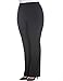 Chicwe Women's Plus Size Curvy Fit Boot Cut Pants - Casual and Work Pants Trousers
