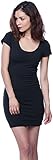 Hearts & Hips Women's Basic Short Sleeve Scoop Neck T-shirt Dress