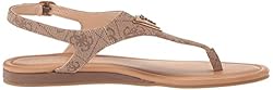 Guess Women's Unali Sandal, Beige 210, 7.5