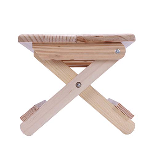 ZHUSHI. Tragbarer Strandkorb Einfacher Holzklapphocker Gartenmöbel Angelstühle Moderner Kleiner Hocker Campingstuhl – Bild 3