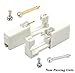Ear Rings Studs with Piercing Gun Disposable Sterile Body Ear Nose Piercing Kit Tool with Stud Safety Portable Ear Piercing Kit 1 unit (Nose Gold White)