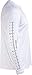 Ann Arbor T-shirt Co. Adult Fishing Ruler | Long Sleeve Wicking Fisherman Shirt w/Ruler on Forearm, L, White