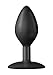Doc Johnson Platinum Premium Silicone - The Minis - Spade - Medium - 4.0 in. Long and 1.5 in. Wide - Butt Plug - Petite Anal Toy - Great for Beginners - Black