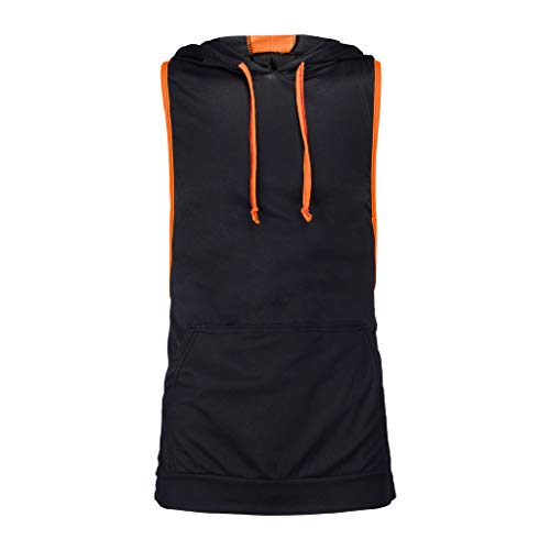 WINJUD-Mens-Hoodie-Tank-Tops-Sleeveless-Casual-Shirts-Gyms-Fitness-Vest-with-Kangaroo-Pocket