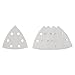 Bosch SDTW240 3-1/2 In.240 Grit 5-Piece White Detail Sander Abrasive Triangles for Paint
