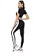 SweatyRocks Women's 2 Pieces Outfits Cropped T Shirt and Long Pants Tracksuits Set Sportwear