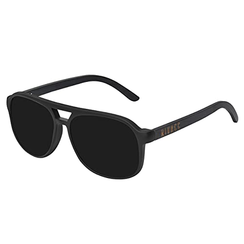 Rivacc Lentes de Sol Polarizados con Protección UV400 y Bisagras Flexibles, Unisex para Hombre y Mujer, Hechos a Mano con Madera de Bambú, Incluye Estuche, Milan