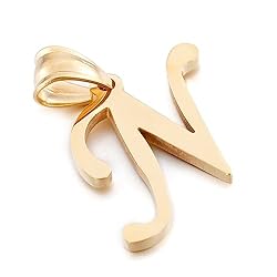 Kalapure Initial Pendant 14K Gold Alpahbet Letter