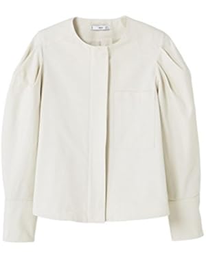 Mango Women's Puffed Sleeves Jacket