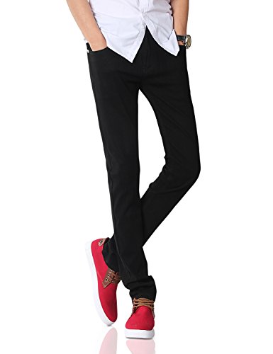 Demon&hunter men s black skinny fit stretch jeans s…