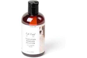 Eye Envy Tear Stain Remover Solution for Dogs. 100% Natural, Safe. Treats The Cause of Stains. Recommended by AKC Breeders, Vets, Handlers, Groomers. Contains Colloidal Silver. 8 oz. Made in USA