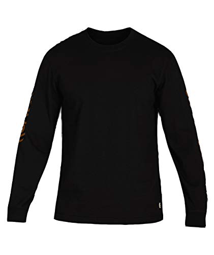 HurleyUnisex Carhartt Long Sleeve Tee, Black, Large