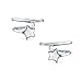 MSECVOI 925 Sterling Silver Star Earrings for Women Teen Girls Fashion Wrap Earrings