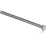 316L Surgical Steel Nose Stud Ring 1.5mm Flat Disc Choose Your Style 18G