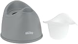 Nuby Beginner Potty Training Seat with Removable Bowl Gray Non-Slip Base view 2