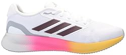 adidas Men's Run Falcon 5 Sneaker, White/Aurora