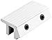 Prime-Line U 9817 1/4 In. x 2 In. Diecast Construction White-Painted Sliding Door Lock (Single Pack)
