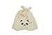 GZMM Baby Cotton Beanie and Bib Set Adjustable Knot Hat 3-12months