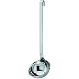 Rösle Stainless Steel Ladle with Pouring Rim, Hooked Handle, 5.4-Ounce