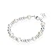 Elegant White Cultured Fresh Water Pearls and Swarovski Crystals with Sterling Silver Beads Luxury Keepsake Infant Girl Bracelet Gift (BFWSC_M)