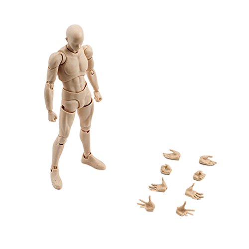 Action Figure Model, Tulas Male/Female Body Chan Kun PVC Doll with Accessories Kit for Drawing, Sketching, Painting, Artist,Youth Jersey Cartoon, SHF