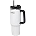 Stanley Adventure Reusable Vacuum Quencher Tumbler with Straw, Leak Proof Lid, Insulated Cup, Maintains Heat for 5.5 Hours, Cold for 9 Hours, and Ice for 40 Hours - 40oz