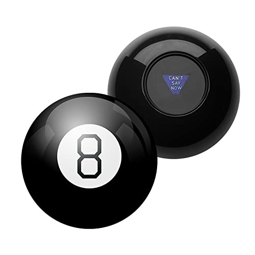 Yassk Mystic 8 Ball Retro Edition Fortune Telling Ball with Floating Answers, Novelty Toy Funny Gift Mystic Black Ball
